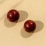 Серьги гвоздики крупные, цвет бордовый, арт. 005.027 005.027