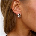 Серьги кресты готические круглые, покрытие: посеребрение, арт.001.789 001.789