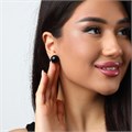 Серьги гвоздики жемчужинки, цвет: черный, арт.001.622 001.622