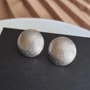 Серьги геометрические круглые, цвет: серебристый, арт.001.578 001.578