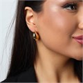 Серьги круглые бублики, цвет золотистый, 05025, арт.001.508 001.508