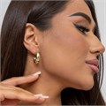 Серьги круглые геометрические, цвет золотистый, 05025, арт.001.510 001.510