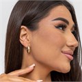 Серьги круглые геометрические, цвет золотистый, 05025, арт.001.511 001.511
