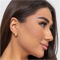 Серьги круглые геометрические, цвет золотистый, 05025, арт.001.500 001.500
