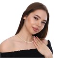 Чокер из бисера с жемчугом, цвет: бело-желтый, арт. 748.337 748.337