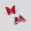 Серьги "Бабочка" замок гвоздик, арт.018.459 018.459