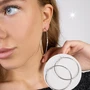 Серьги-кольца, покрытие: посеребрение, арт.032.364 032.364