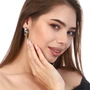 Серьги кольца, цвет серебристый, арт.748.252 748.252