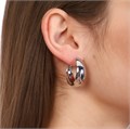 Серьги кольца, цвет серебристый, арт.748.252 748.252