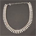 Колье с камнями, цвет белый переливающийся, 371827, арт.706.655 706.655