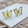 Серьги "Бабочки", покрытие цвет серебро, В07809, арт.706.291 706.291