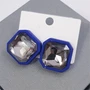 Серьги-гвоздики "Геометрические", синие, 526070, арт.606.398 606.398