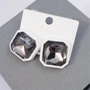 Серьги-гвоздики "Геометрические", белые, 526070, арт.606.365 606.365