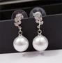 Серьги Дольче с жемчугом, цвет серый, 1050, арт.506.707 506.707