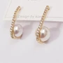 Серьги Дольче с жемчугом, цвет золото, 1050, арт.506.662 506.662