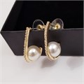 Серьги Дольче с жемчугом, цвет золото, 1050, арт.506.662 506.662