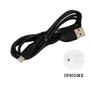 USB провод силиконовый для зарядки iPhone, 1 метр, чёрный, 213721, арт.600.029 600.029