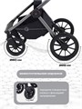 Коляска 2 в 1 Rant Falcon Black 16316