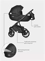 Коляска 3 в 1 Riko Basic Montana Ecco 12 black 5907729452026