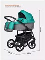 Коляска 2 в 1 Riko Basic Bella 03 серый-малахит 5901812688651