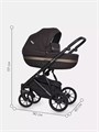 Коляска 2 в 1 Riko Basic Delta 04 chocolate 5907729452347