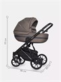 Коляска 2 в 1 Riko Basic Delta 03 cappucino 5907729452330