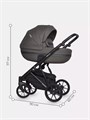 Коляска 2 в 1 Riko Basic Delta Ecco 12 mokka 5907729452378