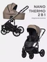 Коляска 2 в 1 Riko Nano Thermo 04 Cappucino 5907729453894