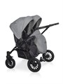 Коляска для двойни 2 в 1 Riko Basic Saxo 02 серый-черный 5907729455065