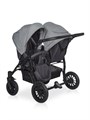 Коляска для двойни 2 в 1 Riko Basic Saxo 02 серый-черный 5907729455065