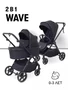 Коляска 2 в 1 Rant Basic Wave Black 4670078663474