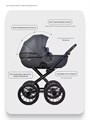 Коляска 2 в 1 Riko Basic Montana X Ecco Prestige 24 Graphite 5907729455393
