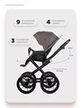 Коляска 2 в 1 Riko Basic Montana X Prestige 01 коричневый 5907729455751