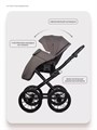 Коляска 2 в 1 Riko Basic Montana X Prestige 01 коричневый 5907729455751
