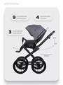 Коляска 2 в 1 Riko Basic Montana X Prestige 04 графит 5907729455768