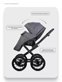 Коляска 2 в 1 Riko Basic Montana X Prestige 04 графит 5907729455768