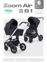 Коляска 2 в 1 Mowbaby Zoom Air Gold Black 4670078674326
