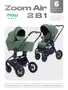 Коляска 2 в 1 Mowbaby Zoom Air Olive 4670078674340