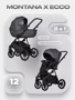 Коляска 2 в 1 Riko Basic Montana X Ecco 24 Graphite 5907729455522