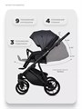 Коляска 2 в 1 Riko Basic Montana X Ecco 24 Graphite 5907729455522