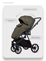 Коляска 2 в 1 Riko Basic Montana X 54 Olive 5907729455652
