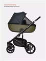 Коляска 3 в 1 Riko Basic Ozon 02 черно-зеленый 5901583376764