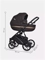 Коляска 3 в 1 Riko Basic Delta 04 Chocolate 5907729452446