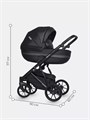 Коляска 3 в 1 Riko Basic Delta Ecco 15 Black 5907729452507