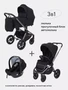 Коляска 3 в 1 Rant Flex Pro 2023 RA075 Black 4670078635327