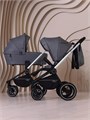 Коляска 3 в 1 Mowbaby Zoom PU silver grey 4670078613080
