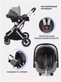 Коляска-трансформер 3 в 1 Mowbaby Jasper Silver green 4670078653482