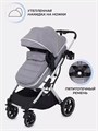 Коляска-трансформер 3 в 1 Mowbaby Jasper Silver grey 4670078653499