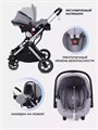 Коляска-трансформер 3 в 1 Mowbaby Jasper Silver grey 4670078653499