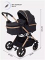 Коляска-трансформер 3 в 1 Mowbaby Jasper Gold black 4670078653475